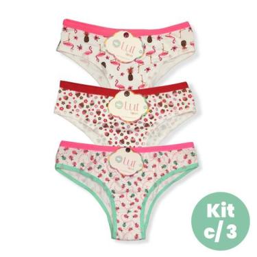Imagem de Kit c/ 3 Tanga Juvenil Estampas Sortidas em Microfibra Lut - Lut Linge