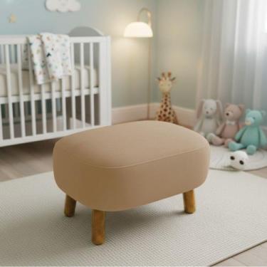 Imagem de Puff Sala Decorativo Jhessy Madeira Suede D03 - D Rossi - DRossi, Marr