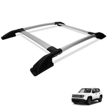 Imagem de Rack de Teto Bagageiro Jeep Renegade 2016 a 2019 Tubolar Prata - Track
