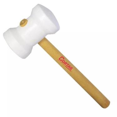Imagem de Martelo de Borracha Azulejista Branco 60mm - Cortag