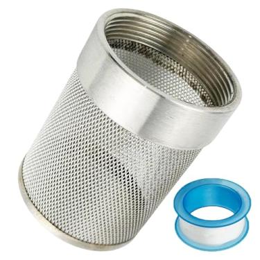 Imagem de Filtro de mangueira de jardim de 5 polegadas, filtro de malha de entrada de mangueira de jardim de 58 mm, cabeça de filtro de aço inoxidável 304, para irrigação de jardim linha de sucção de