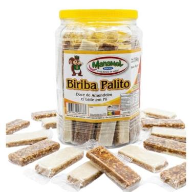 Imagem de Biriba Palito Manamel - Doce de Amendoim com Leite em Pó 40un (Pote 1,