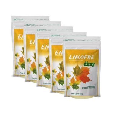 Imagem de Kit 5 Fertilizante Mineral Enxofre Dimy - 300g