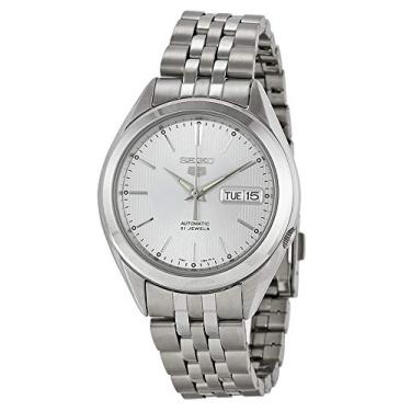 Imagem de SEIKO Masculino Snkl15 Relógio Automático De Corda Automática Com Mostrador Prateado De...