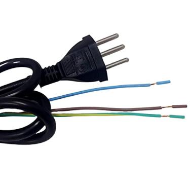 Imagem de Cabo De Força Rabicho Tripolar 500v 0,75mm Plug 10a 1,50m