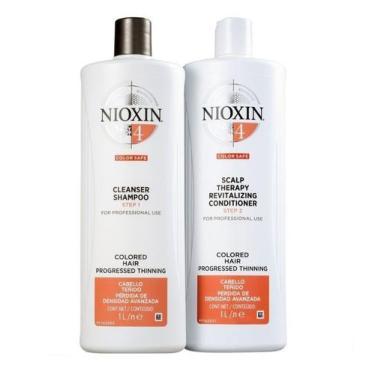 Imagem de Kit Nioxin Hair System 4 - Shampoo 1L + Condicionador 1L - Wella