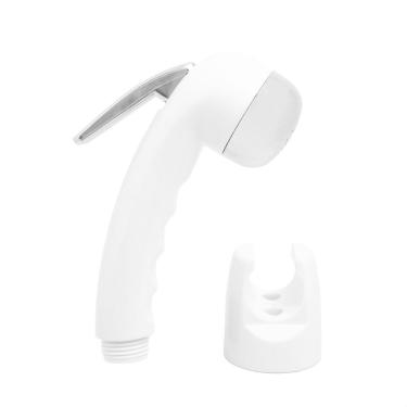 Imagem de Gatilho e Suporte para Ducha Mão ABS Branco