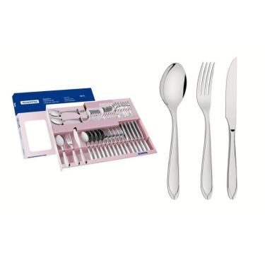 Imagem de Faqueiro Laguna 38pçs Inox Com Facas P/ Churrasco 66906/510