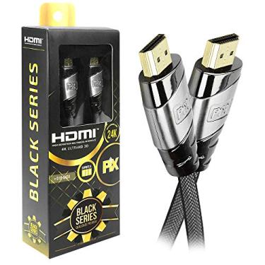 Imagem de Cabo Hdmi 2.0 4K Hdr 19P 1.8M Pix Black Series, Preto