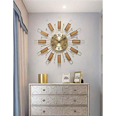 Imagem de Relógio de parede decorativo grande faça você mesmo, relógio de parede decorativo de cristal silencioso anti-tique-taque quarto cozinha sala de estar escritório arte relógio de parede decorativo