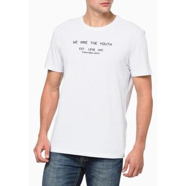 Imagem de Camiseta Mc Masculino We Are The Calvin Klein - Branco Branco G-Masculino