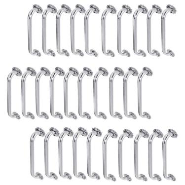 Imagem de Alça de Apoio Inox Barra 50cm Kit 30 Unidades Acessibilidade Idoso Cadeirante Banheiro Corrimao Deficiente Suporte