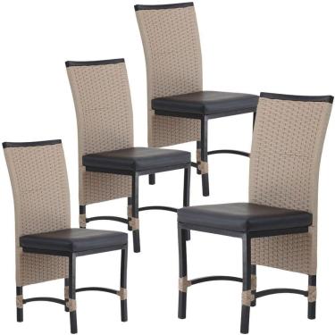 Imagem de 4 Cadeiras Cannes Saia Longa Corda Náutica Área Trama