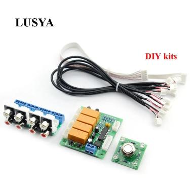 Imagem de Lusya-interruptor de sinal de áudio  kit diy  relé acabado  entrada de áudio  placa de seleção