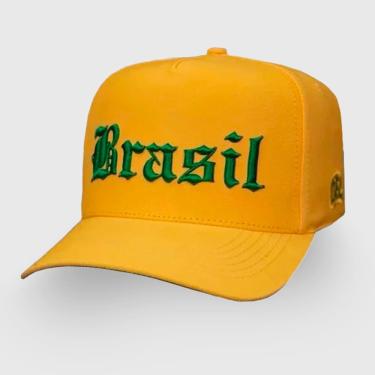 Imagem de Boné Snapback Brasil OFL Amarelo