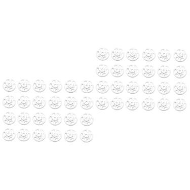 Imagem de NUOBESTY 2.000 Unidades Moldes De Tartaruga Botão Redondo Prendedores De Pressão Para Costura Botões De Artesanato Faça Você Mesmo Botões De Costura Foto Instantâneo Branco Fivela Escondida