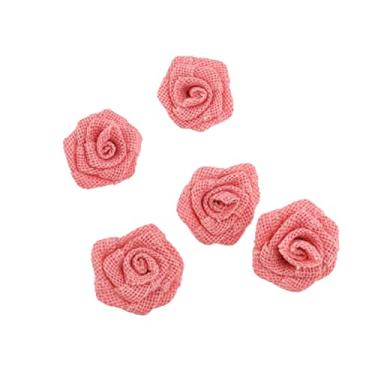 Imagem de 5 Unidades decoração de festa de natal artesanato fazendo flores de serapilheira decoração de serapilheira para casamento flor de serapilheira para decoração renda decorar noel