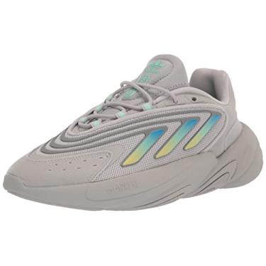 Imagem de adidas Originals Tênis feminino Ozelia, Cinza/Cinza/Menta Pulsada, 7.5