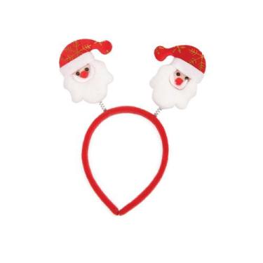 Imagem de Tiara Chapéu Arco com Molas de Papai Noel Fantasia 24x17CM - Wincy Nat