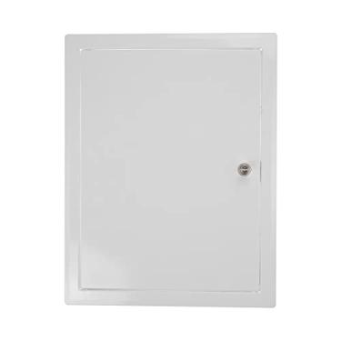 Imagem de Vent Systems Painel de acesso de metal trancável de 30,5 cm x 40,6 cm com chave - porta de acesso para inspeção, encanamento, eletricidade - painel de acesso para drywall, parede e teto - porta de