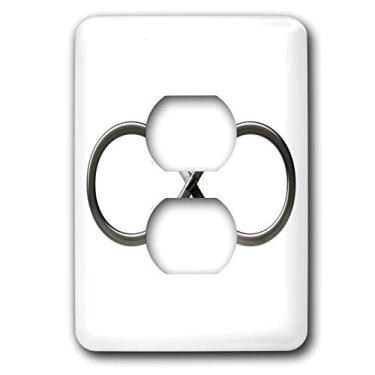 Imagem de 3dRose lsp_24235_6 Símbolo do infinito em fundo branco 2 plugues