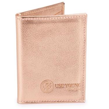 Imagem de Carteira Feminina Pequena Fina Couro Candy Colors Use Young, Metalica