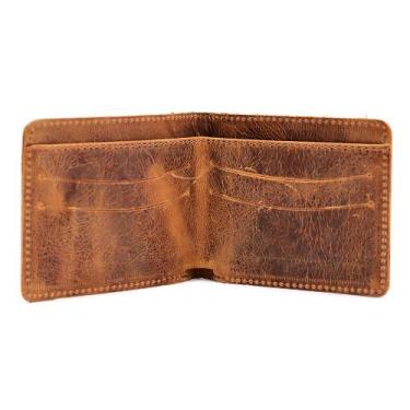 Imagem de Carteira Masculina Couro Tabaco Porta Cartão e Notas - Jalad, 1, Marro