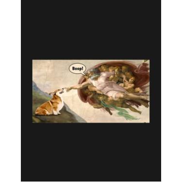 Imagem de Notebook: Boop The Snoot of Welsh Corgi Funny Korgi Dog Meme: Writing and Journaling for All Ages All Genders| 8.5x11 inches 100 Pages