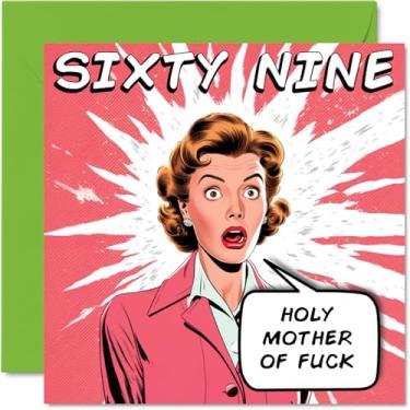 Imagem de Stuff4 Cartão engraçado de aniversário de 69 anos - Anos em quadrinhos - Piada rude hilariante, cartões comemorativos exclusivos - Humor de feliz aniversário para pai, mãe, avô, vovó, amigos ou