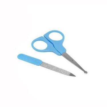 Imagem de Tesoura e Lixa de Unhas para Bebê Azul Pais e Filhos - PAISeFILHOS