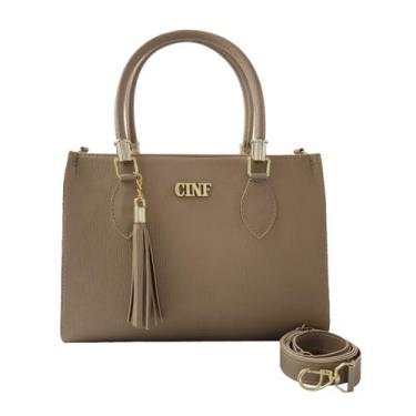 Imagem de Bolsa De Ombro Feminina Transversal Média De Mão Baú Alça Removível - 