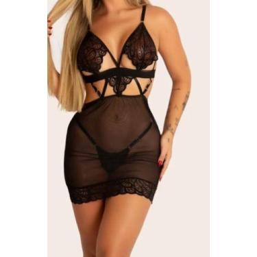 Imagem de Camisola sensual noite em tule Anita - Deia, P