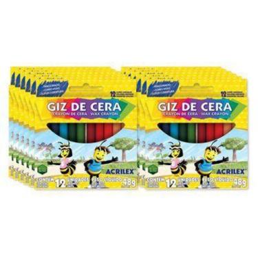Imagem de Giz de cera 12 cores - UTENSILIOS - Giz de Cor