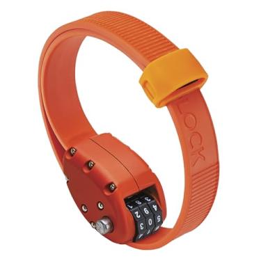 Imagem de OTTOLOCK Cinch Lock - Cadeado leve antifurto compacto para bicicleta, ideal para paradas rápidas, acessórios de bicicleta, OTTO Orange, 45,7 cm