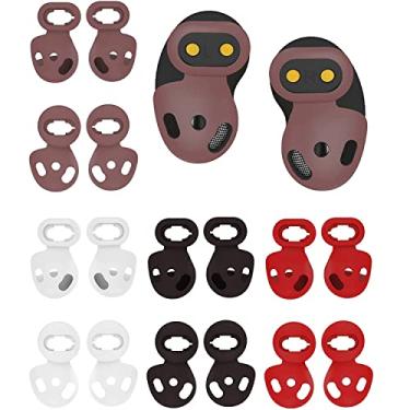 Imagem de ALXCD Capas Protetoras De Encaixe Para Fones Ouvido Galaxy Buds Live, S/L, 2 Tamanhos, 8 Pares, Capa Antiderrapante Ouvido, Live Sm-R180, 4 Cores