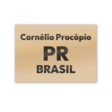 Imagem de Imã de Geladeira Cornélio Procópio Paraná MDF 8cm x 5cm