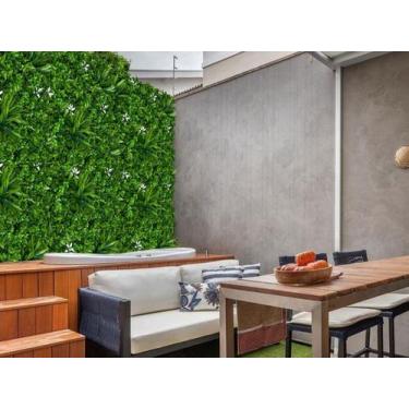 Imagem de Jardins Verticais Artificiais Placa Kit de 5 m2 Com Folhagens que Pare