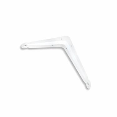 Imagem de Kit 2 Cantoneira p/ Prateleira Aço Epóxi Branca 4x5" - Loth