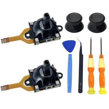 Imagem de Hzxkqmil Replacement Joysticks Module for ASUS ROG Ally Console, Analog Sticks Sensor with Thumbstick Accessories for GPD Win 3 Windows 10 Handheld/Pico VR Controller, Black