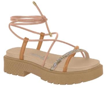 Imagem de Sandalia Vizzano Tratorada Amarraçao Ref 6499.101.26409.97102 Nude/marrom 034