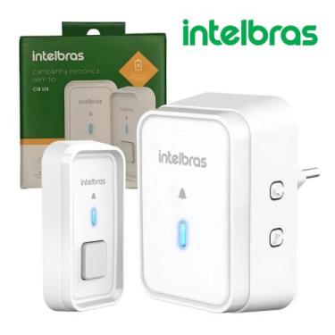 Imagem de Campainha Eletrônica Sem Fio Intelbras CIB 101 Branca Alcance 100m, Fá