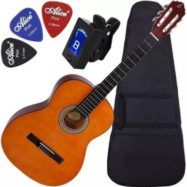 Imagem de Kit Violão Acústico Com Capa Palhetas Afinador S14 Giannini