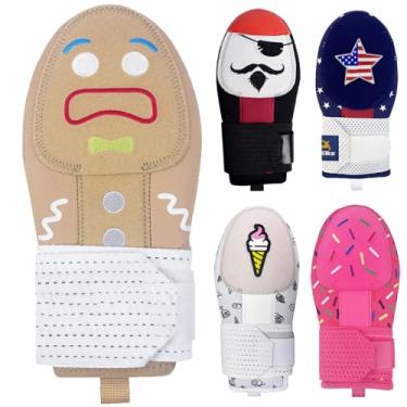 Imagem de Luva deslizante, luva deslizante de beisebol jovem, luvas deslizantes de proteção de base, equipamentos de proteção de beisebol (Gingerbread Man, Aldult)