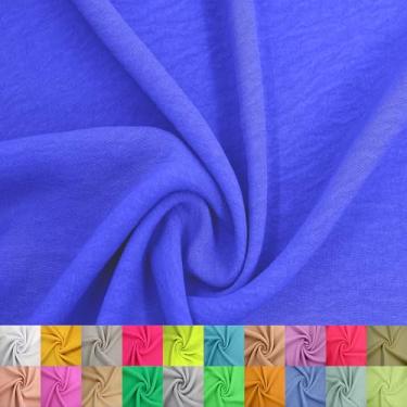 Imagem de Texco Inc Air Flow Cey Yard – 100% poliéster, não esticável, 150 cm de largura, tecido respirável leve 160 g/m2 para vestidos, blusas, vestuário, costura e artesanato DIY, Royal 3 jardas