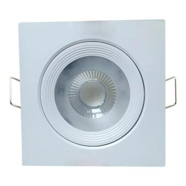 Imagem de 2X Spot Led Embutir Quadrado Mr16 5W 3000K Amarelo Bivolt Ki