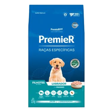 Imagem de Ração Premier Raças Específicas Labrador Cães Filhotes Frango 12kg
