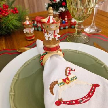 Imagem de Porta Guardanapo Natal Carrosel - Decor Madame Blue