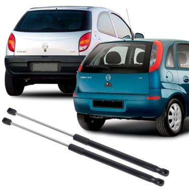 Imagem de Par Amortecedor Tampa Traseira Porta Malas Corsa Hatch 4 Portas 2002 à 2012 Mola Gás