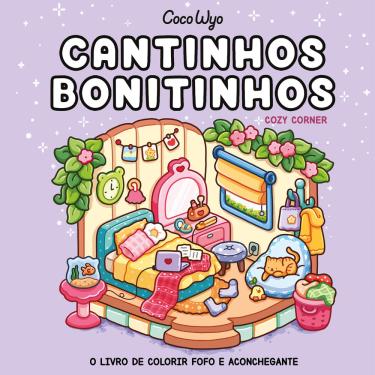 Imagem de Livro de Colorir Cantinhos Bonitinhos (Cozy Corner) Coco Wyo 96 págs páginas avulsas