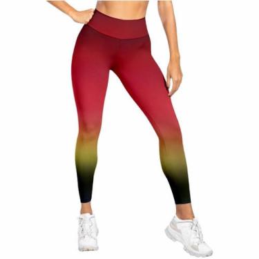 Imagem de Calça Legging Feminina Academia Fitness Sem transparência Grossa Dia a